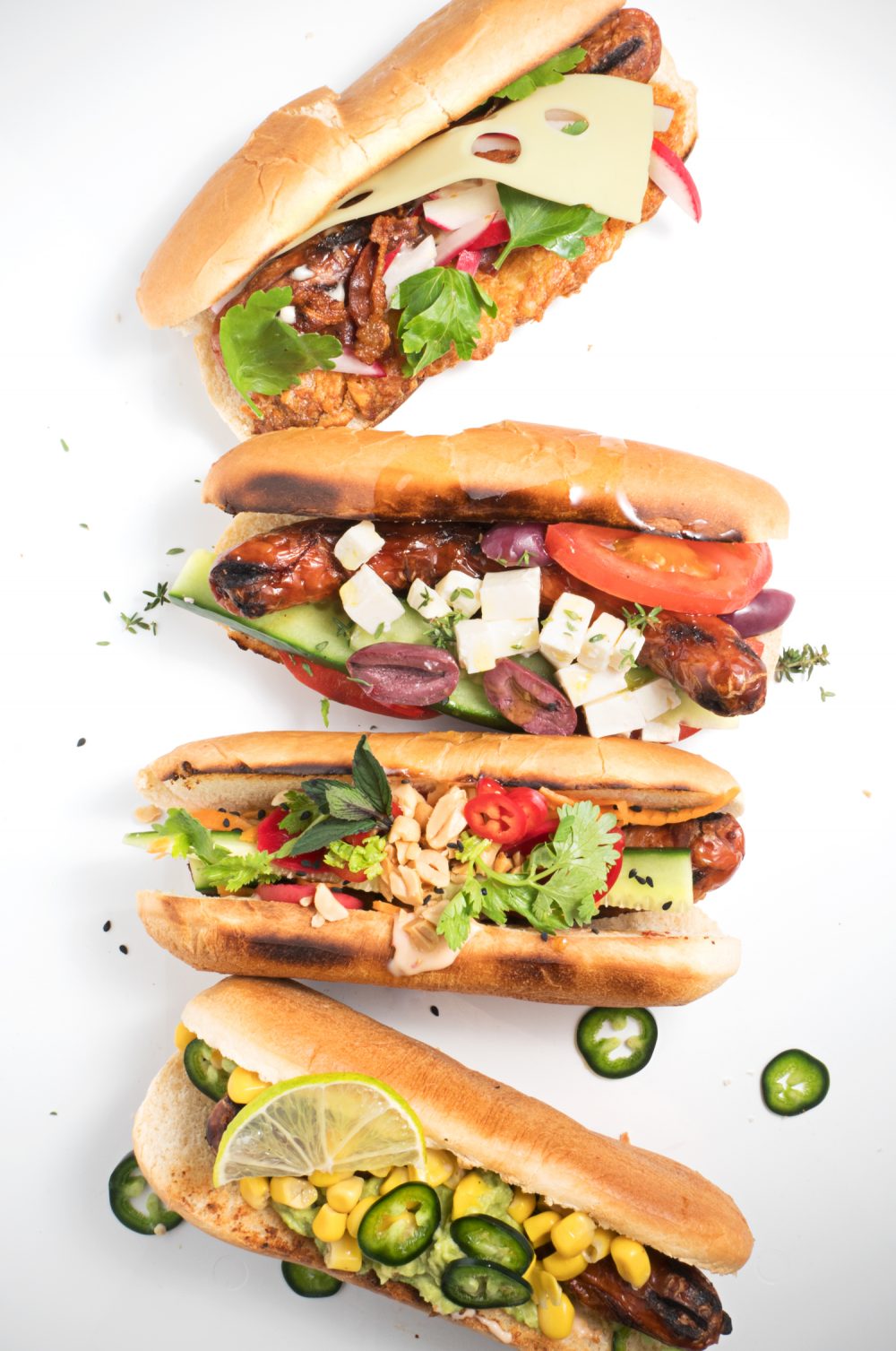 creative hot dog toppings bbq grill fast food