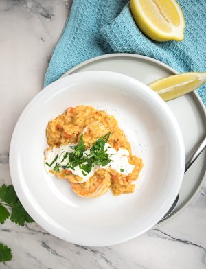 creamy prawn risotto